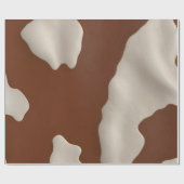 Papier Cadeau Faux Cow Leather Trendy Luxury Elegant Collection (Plat)