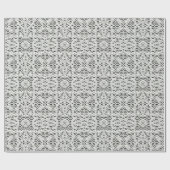 Papier Cadeau Faux Crochet Blanc (Plat)