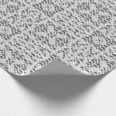 Papier Cadeau Faux Crochet Blanc (Coin)