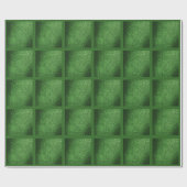 Papier Cadeau Faux Cuir Chaud Forêt Vert Design (Plat)