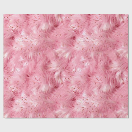 Papier Cadeau Faux Faux Rose (Plat)