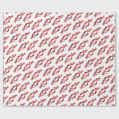 Papier Cadeau Faux-foiled Joyeux Noël (Plat)