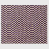 Papier Cadeau Faux Gold et Parties scintillant Chevron Motif géo (Plat)