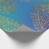 Papier Cadeau Faux Gold Foil Arabian Bollywood (Coin)