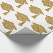 Papier Cadeau Faux Gold Parties scintillant Grad Casquette Gradu (Coin)
