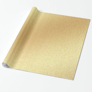 Papier Cadeau Faux Gold Parties scintillant Moderne Golden Elega
