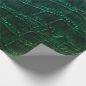 Papier Cadeau Faux Green Alligator Crocodile Cuir Imprimer (Coin)