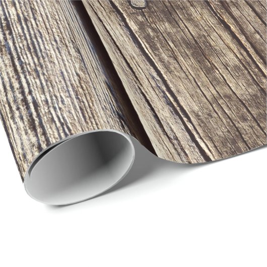 Papier Cadeau Faux Grey Météo-board Barn Siding (Coin rond)