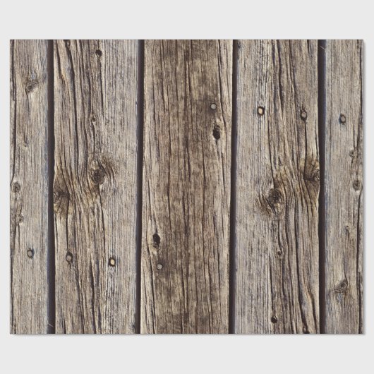 Papier Cadeau Faux Grey Météo-board Barn Siding (Plat)