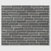 Papier Cadeau Faux Old Black Brick Wall (Plat)