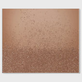 Papier Cadeau Faux Pailleté Brun Clair (Plat)