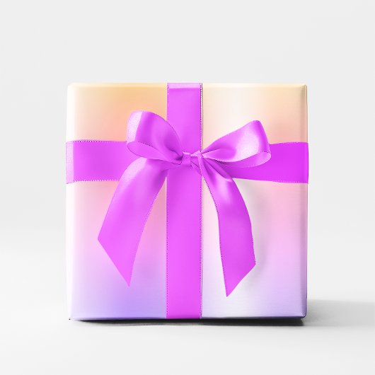 Papier Cadeau Faux Pastel Rainbow Foil Ombre