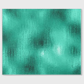 Papier Cadeau Faux vert Métallo Noël Noël Noël Fêtes (Plat)