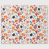 Papier Cadeau Favoris d'automne colorés | Papier de recouvrement (Plat)