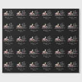 Papier Cadeau Favoris de Mariage Petals Pearls Prosecco Shower d (Plat)