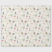 Papier Cadeau Favoris de Noël de Noël (Plat)