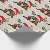 PAPIER CADEAU FAWN & GOLDEN BIRD CHRISTMAS (Coin)