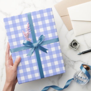 Papier Cadeau Faye et Lauren Blue En vichy