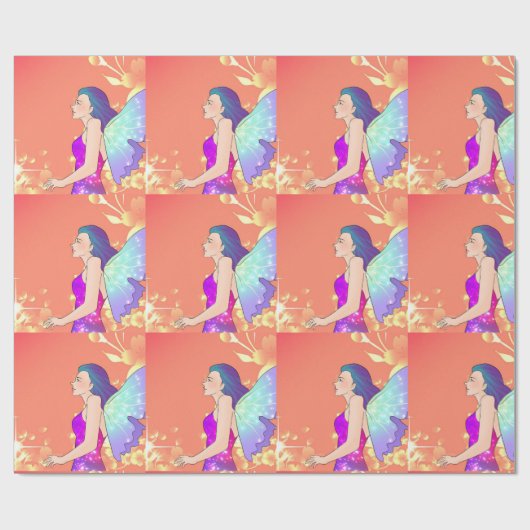 Papier Cadeau Fée (Plat)