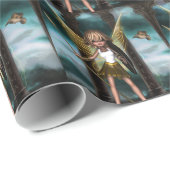 Papier Cadeau Fée d'Athéna (Coin rond)