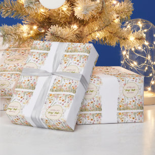 Papier Cadeau Fée de fantaisie première fleur sauvage 