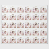 Papier Cadeau Fée de la lavande fleur sauvage pixie anniversaire (Plat)
