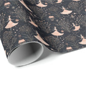 Papier Cadeau Fée de prune de sucre : Ballet de craquelins (7) (Coin rond)