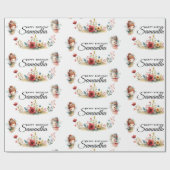 Papier Cadeau Fée enchantée Jardin Fille fête d'anniversaire (Plat)