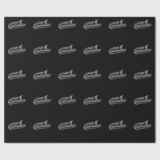 Papier Cadeau Fee Fairy Godmère (Plat)