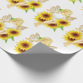 Papier Cadeau Fée JL Biel de jardin de tournesol (Coin)