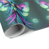 Papier Cadeau Fée Lune Enchantante (Coin rond)