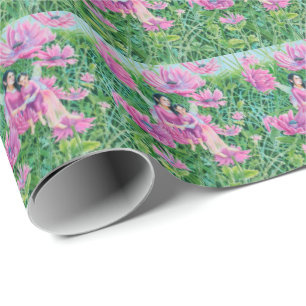 Papier Cadeau Fée mère et enfant