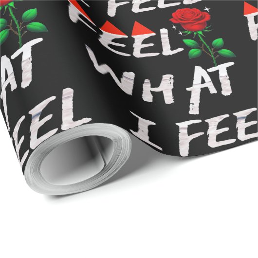 Papier Cadeau Feel What I Feel (Coin rond)