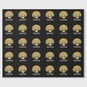 Papier Cadeau Feelin Mushy Funny Mushroom Pun Dark BG (Plat)