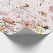 Papier Cadeau Fées de mûre de Whimsical Fleur sauvage Garden Mea (Coin)