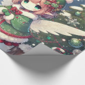 Papier Cadeau Fées d'hiver Noël (Coin)