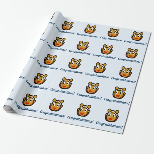 Papier cadeau Félicitations (Déroulé)