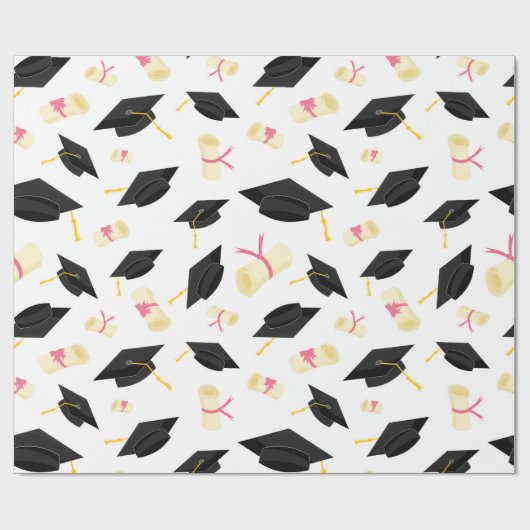 Papier Cadeau Félicitations à l'obtention du diplôme d'études su (Plat)