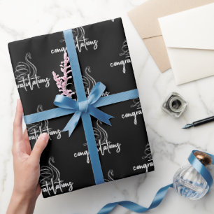 Papier Cadeau Félicitations au cygne mariage