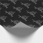 Papier Cadeau Félicitations au cygne mariage (Coin)