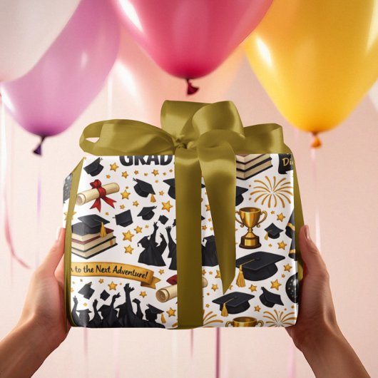 Papier cadeau Félicitations au diplômé