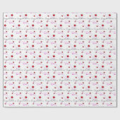 Papier Cadeau Félicitations aux étoiles et rubans (Plat)