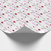 Papier Cadeau Félicitations aux étoiles et rubans (Coin)