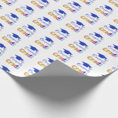 Papier Cadeau Félicitations Couleurs Grad, Amusants (Coin)