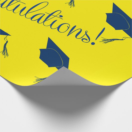 Papier Cadeau Félicitations diplôme casquette Enveloppement Papi (Coin)