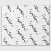 Papier Cadeau Félicitations Enveloppement Cadeau | Luxueux Maria (Plat)