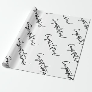 Papier Cadeau Félicitations Enveloppement Cadeau Luxueux Maria