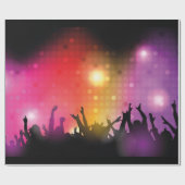 Papier Cadeau Félicitations Foule Thème (Plat)