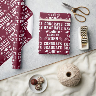 Papier Cadeau Félicitations pour la remise des diplômes Classe A