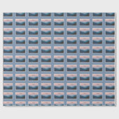 Papier Cadeau Félicitations pour le 50e anniversaire de l'ordina (Plat)